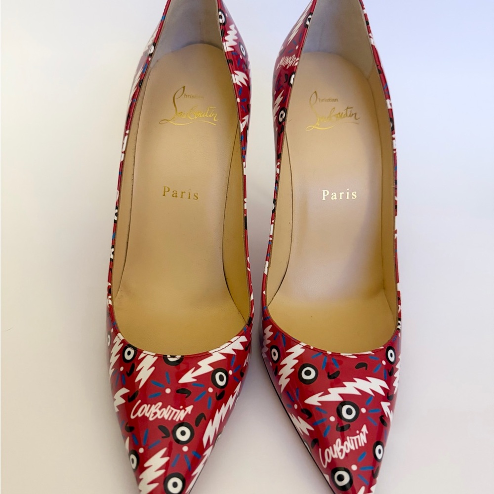 Christian Louboutin Vibrant Red Hot Chick Pumps